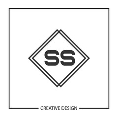Initial Letter SS Logo Template Design Vector Illustration