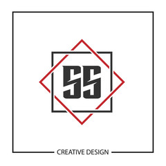 Initial Letter SS Logo Template Design Vector Illustration