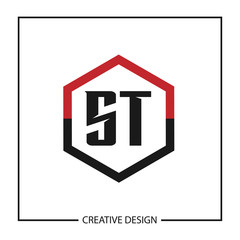 Initial Letter ST Logo Template Design Vector Illustration