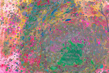 Abstract grunge art background texture with colorful paint splashes