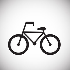 Fototapeta premium Bicycle on white background icon