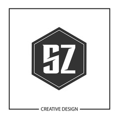 Initial Letter SZ Logo Template Design Vector Illustration