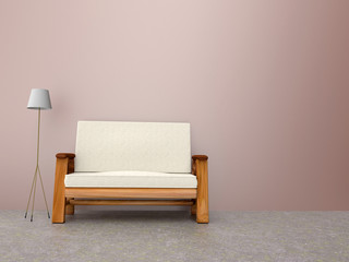 chair in room , 3d rendering