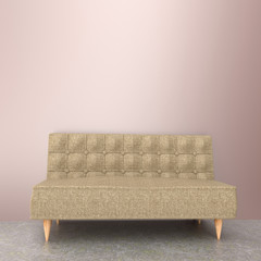 sofa in room , 3d rendering