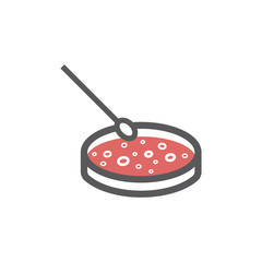 Lab simple isolated symbol. Vector line sign for web graphic.