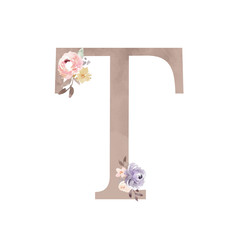 Watercolor Flower Decorative Monograms
