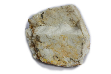 calcite stone isolate on white background
