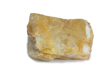 calcite stone isolate on white background
