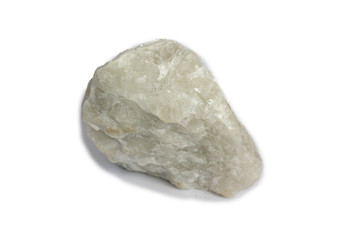 fluorite stone mineral crystal sample for science and geology isolate on white background
