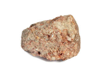 conglomerate stone isolate on white background