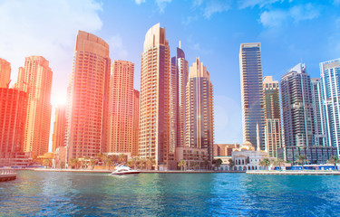 Fototapeta na wymiar Cityscape Dubai Marina