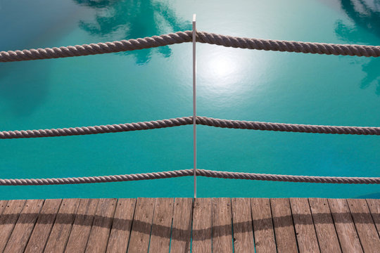 Ponte sulla piscina - particolare