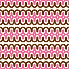 Retro background. Seamless pattern. Vector. レトロパターン