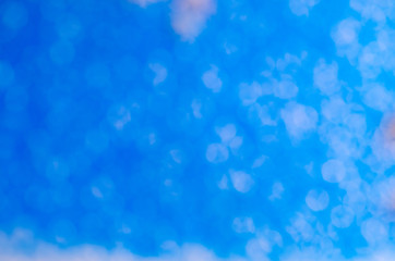 Bokeh Blue Beach under Sun