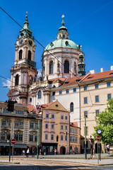 Fototapeta na wymiar Prag, Kleinseite mit Nikolauskirche