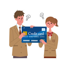 18歳　成人　クレジットカード　イラスト
