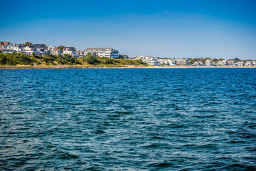 The overlooking view of the island in Massachusetts at Cape Cod Martha's Vineyard