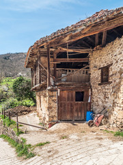 Fototapeta na wymiar Mogrovejo village in the north of Spain