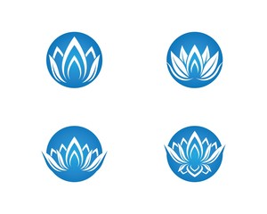 Beauty flower logo illustration