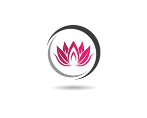 Beauty flower logo illustration