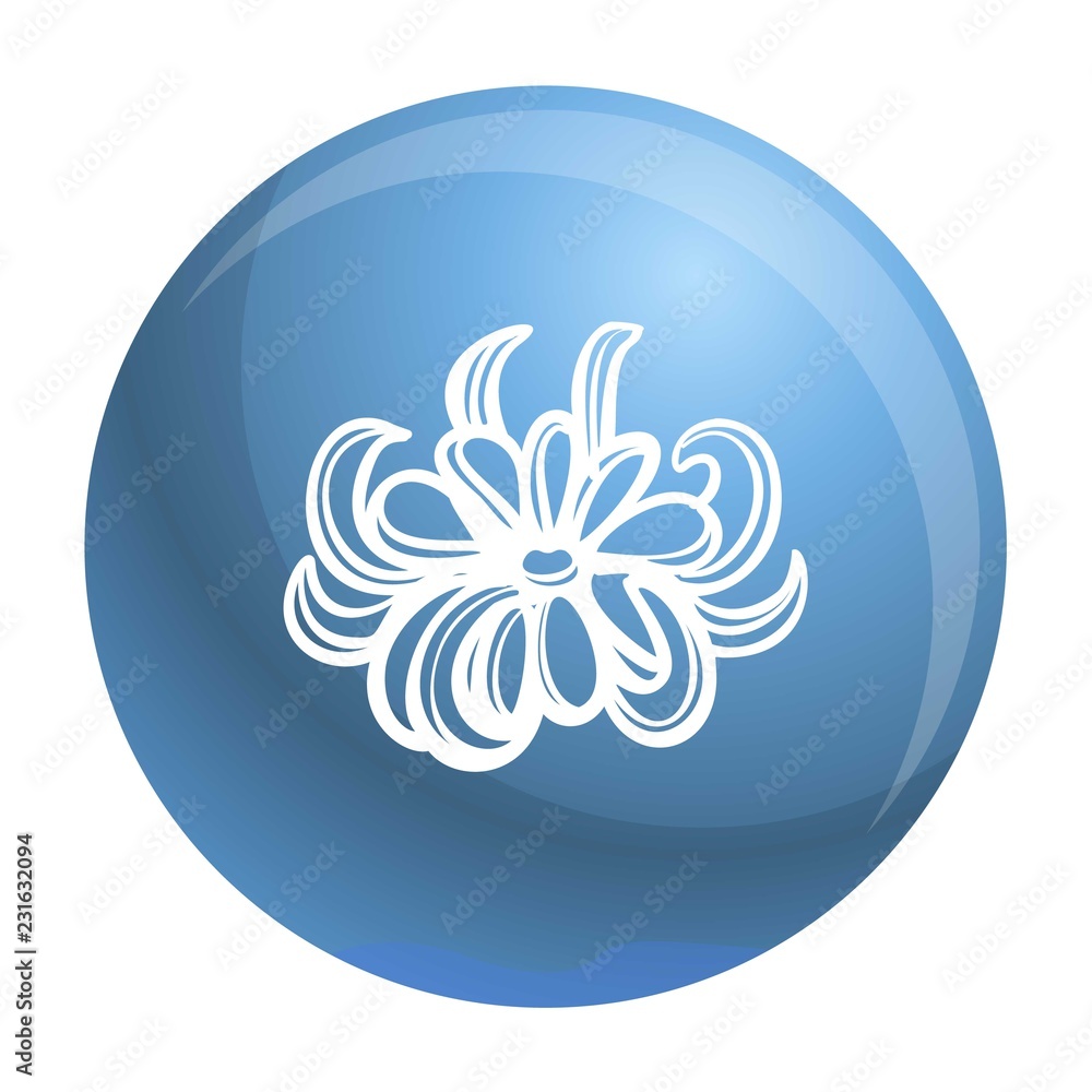 Poster bio calendula icon. simple illustration of bio calendula vector icon for web design isolated on whit