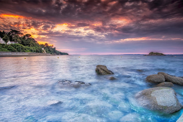 Naklejka premium Sunset
