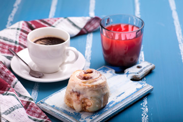 Coffee Cup and Cake. Breakfast