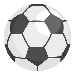 Fototapeta premium Soccer ball icon. Flat illustration of soccer ball vector icon for web design