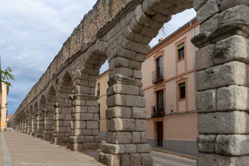 monumentos de la ciudad de Segovia, acueducto romano, España