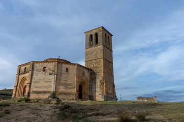 Fototapeta na wymiar Iglesia templaria de la Vera Cruz en la ciudad de Segovia, España
