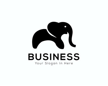 standing elephant logo, symbol, icon design inspiration
