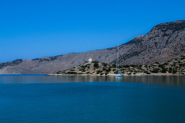 Greek islands summer landscape