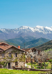 Mogrovejo village in the north of Spain