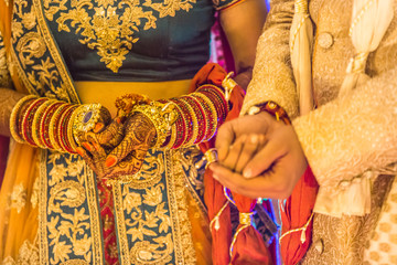 Indian wedding Ceremony  , Groom And Bridal Together