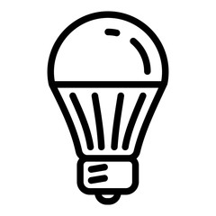 Save energy bulb icon. Outline save energy bulb vector icon for web design isolated on white background