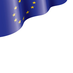 European union flag, vector illustration on a white background