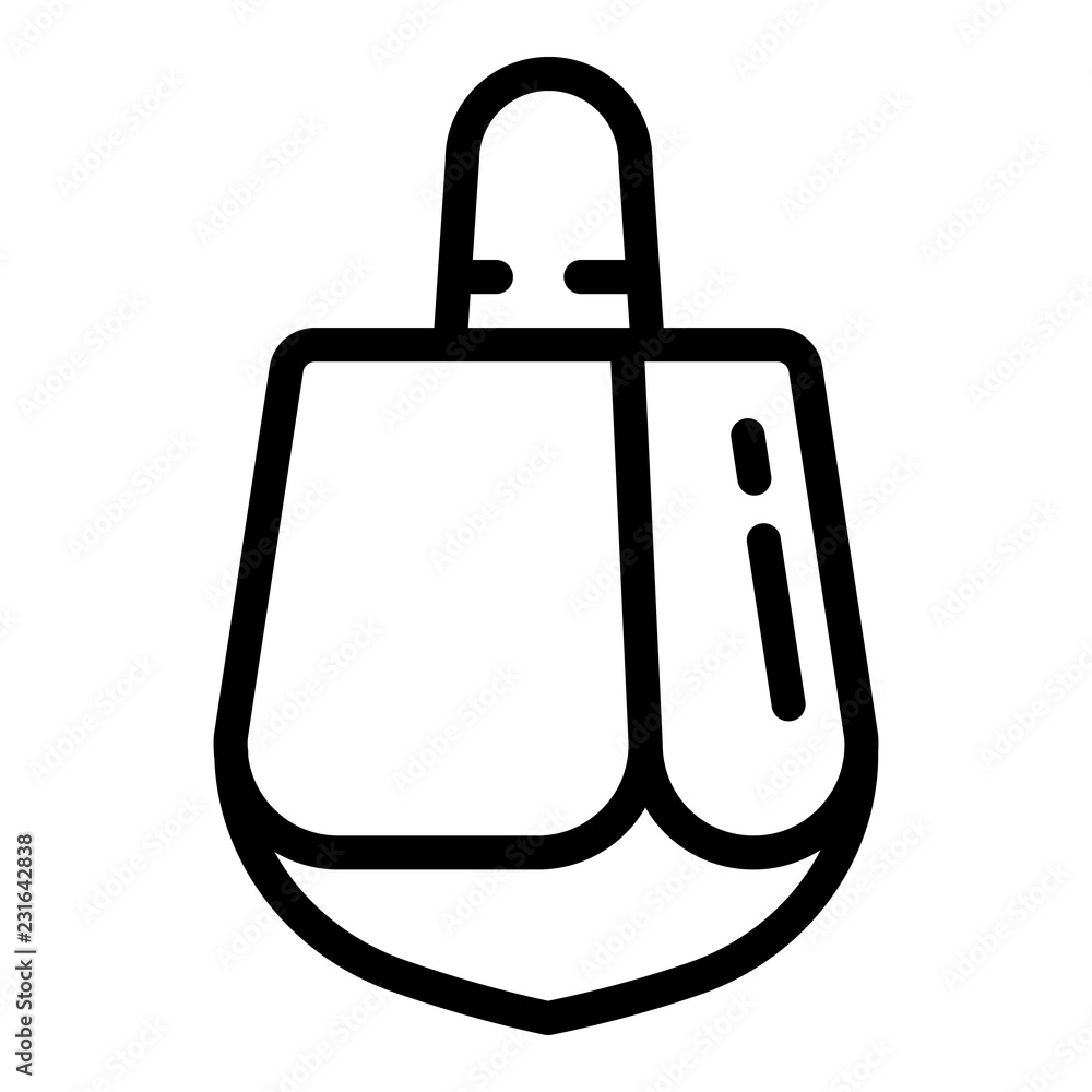 Poster dreidel icon. outline dreidel vector icon for web design isolated on white background