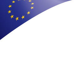 European union flag, vector illustration on a white background