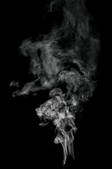 Obraz na płótnie Canvas smoke on black background