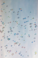 soap bubbles as a background