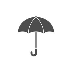 Umbrella silhouette graphic design template vector illustration