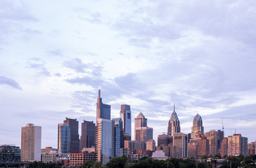 Fototapeta premium Philadelphia Skyline in the Evening