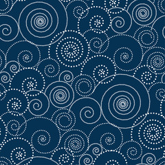 Fototapeta premium Abstract winter frost pattern seamless pattern.