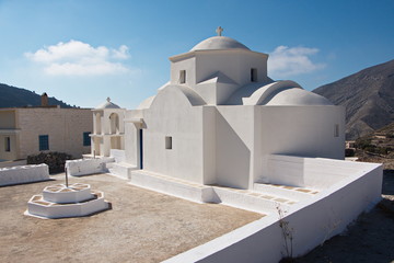 Fototapeta na wymiar Church in Olympos on Karpathos in Greece