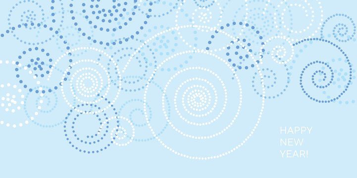 Abstract winter frost pattern invitation card