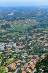 Fototapeta na wymiar Beautiful panorama of Republic of San Marino