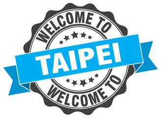 Obraz premium Taipei round ribbon seal