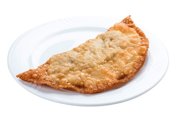 Cheburek - fried pie with meat and onions