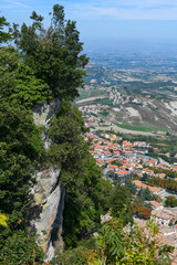 Fototapeta premium Beautiful panorama of Republic of San Marino