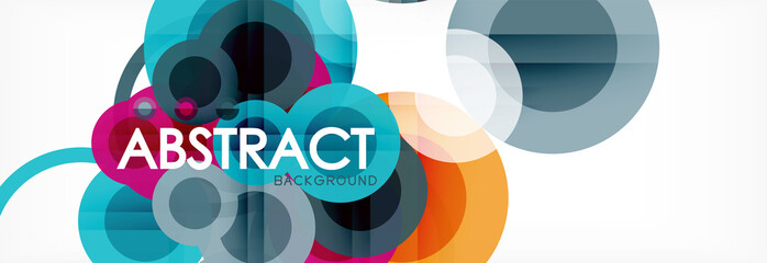 Circle composition abstract background